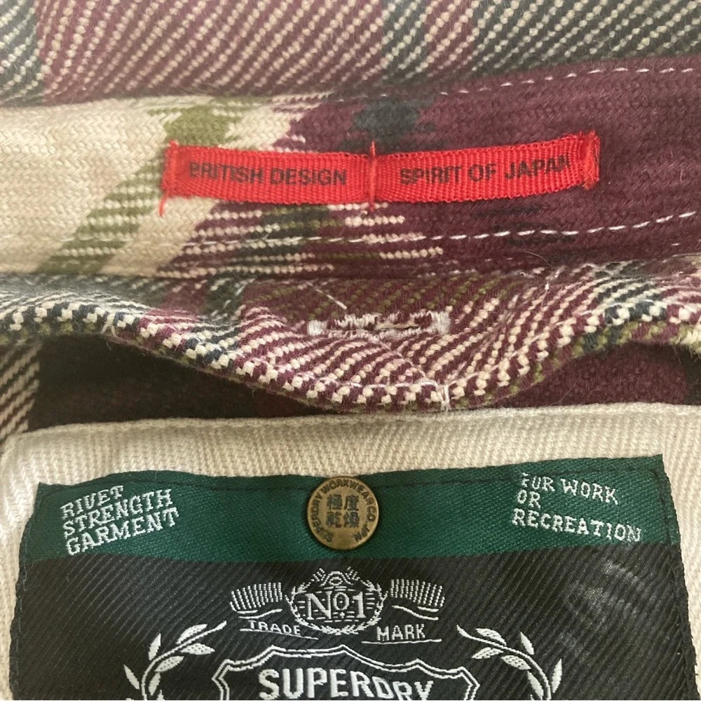 Superdry Co Denim Goods Womens  Plaid Lumberjack Button Up medium - Picture 8 of 16